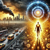 A powerful visual representation of the modern health crisis, urgent need for gold-based solutions, ORMUS and Monatomic Gold