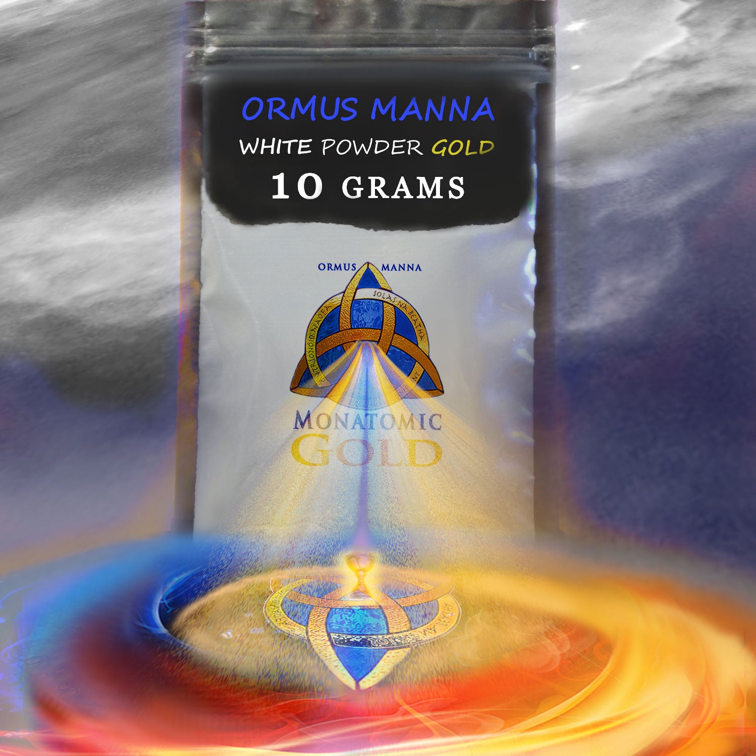 FOUR REALMS Monatomic Gold Trio Pack – 20g Each Of Gold, Rose Gold & Platinum Gold – 3 Bottles Total