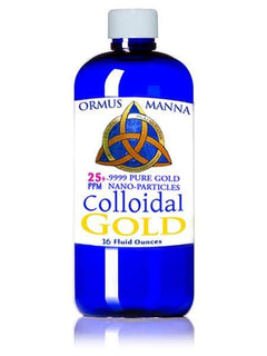 16 oz Organic Colloidal Gold 24k 99.99 ~ PURE Gold Nanoparticles in distilled water