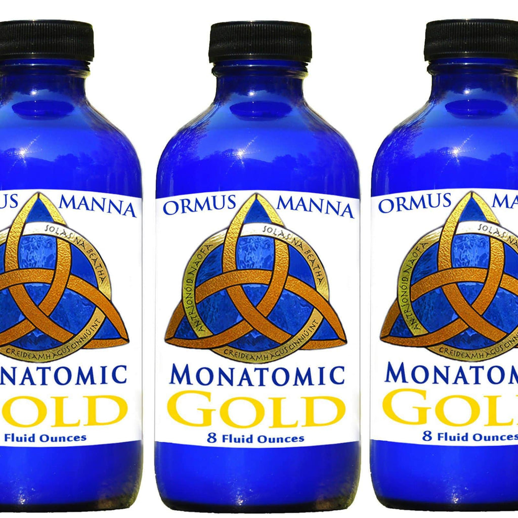 Large 3 Pack Combo Ormus Manna Monatomic Gold DNA Repair, anti-aging supplement