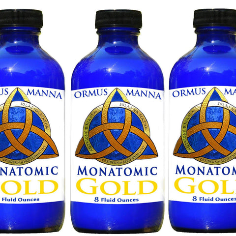 Image of Large 3 Pack Combo Ormus Manna Monatomic Gold DNA Repair, anti-aging supplement