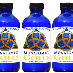 Ormus Manna Monatomic Gold (Large 3 Pack Combo) Ormus Gold 24k 99.99 Pure Organic